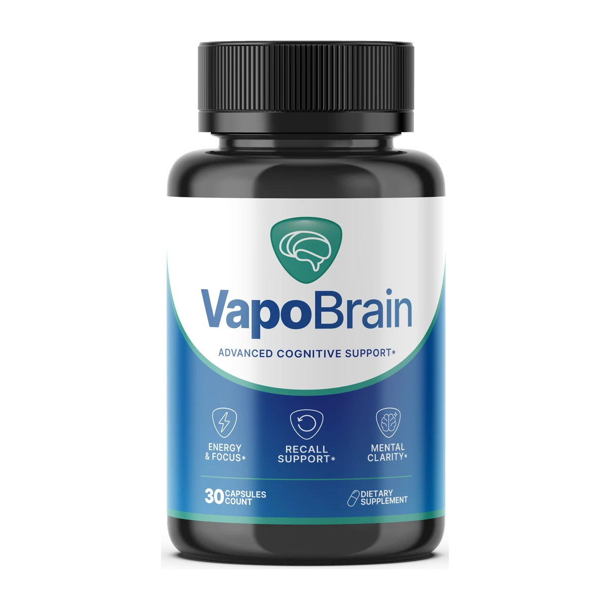 VapoBrain™ Advanced Cognitive Support Supplement Bottle